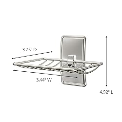Command Soap Dish for Shower, Damage Free Hanging