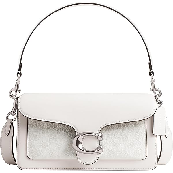 COACH TABBY MESSENGER19 ホワイト Coach White Pebbled Leather Tabby Messenger 19 Crossbody CJ846