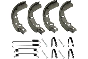 JAVIK Front Brake Shoes Springs Pins for Suzuki King Quad KingQuad 250 300 LT-4WD-X LT-F4WD-X LT-F300-F, OEM# 54400-39840