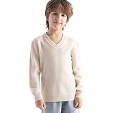 Chanyarn Boy's 100% Merino Wool Sweater 2025 Fall Winter First-Line Ready to Wear V Neck Long Sleeve Seamless Knit Sweater