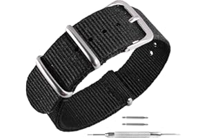 uEmoh Watch Straps, Quick Release Nylon Watch Bands for Men Women, Watch Bands of Multiple Colors & Width(16mm,18mm, 20mm, 22mm)