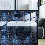 HORIWE Marble Tile Stickers Blue 20pc 15x15cm PVC Waterproof Kitchen Bathroom view 9