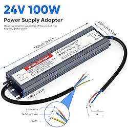 24V Power Supply 100W LED Driver Waterproof