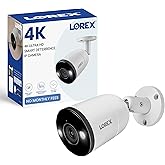 Lorex Outdoor 4K IP Add-On Metal Bullet Security Camera | NVR Add-On | Smart Motion Detection | 2-Way Talk | Color Night Visi