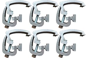 VARUN API Clamps (6 Pack) Silver Compatible with Toyota Tacoma - 2005 & Newer - Mounting Channel Track Truck Topper Cap, Camper Shell