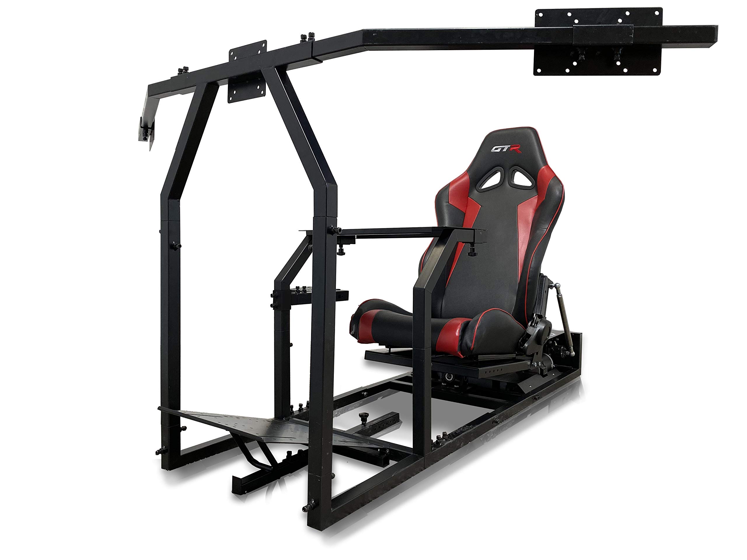 GTR Simulator - GTM Motion Cockpit w/Real Racing Seat for Racing Simulator Flight Simulator & Drivin