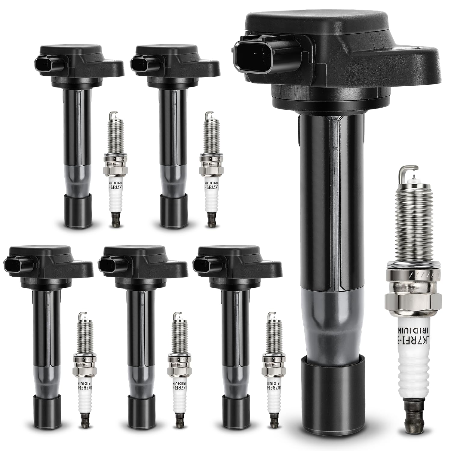 Photo 1 of UF603 Ignition Coil & 97390 Double Iridium Spark Plug For HONDA 2008-2017 Accord Crosstour Odyssey, Acura 2009-2014 RI TI TSX TSX Replaces# 5C1681 52-2036 IC693 C1624