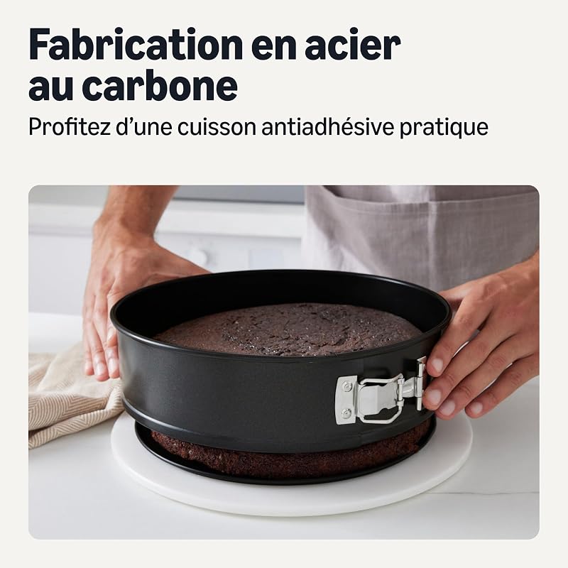 Moule à Charnière Antiadhésif, Passe au Four et au Lave-Vaisselle, 25,4cm — photo 3 sur 7