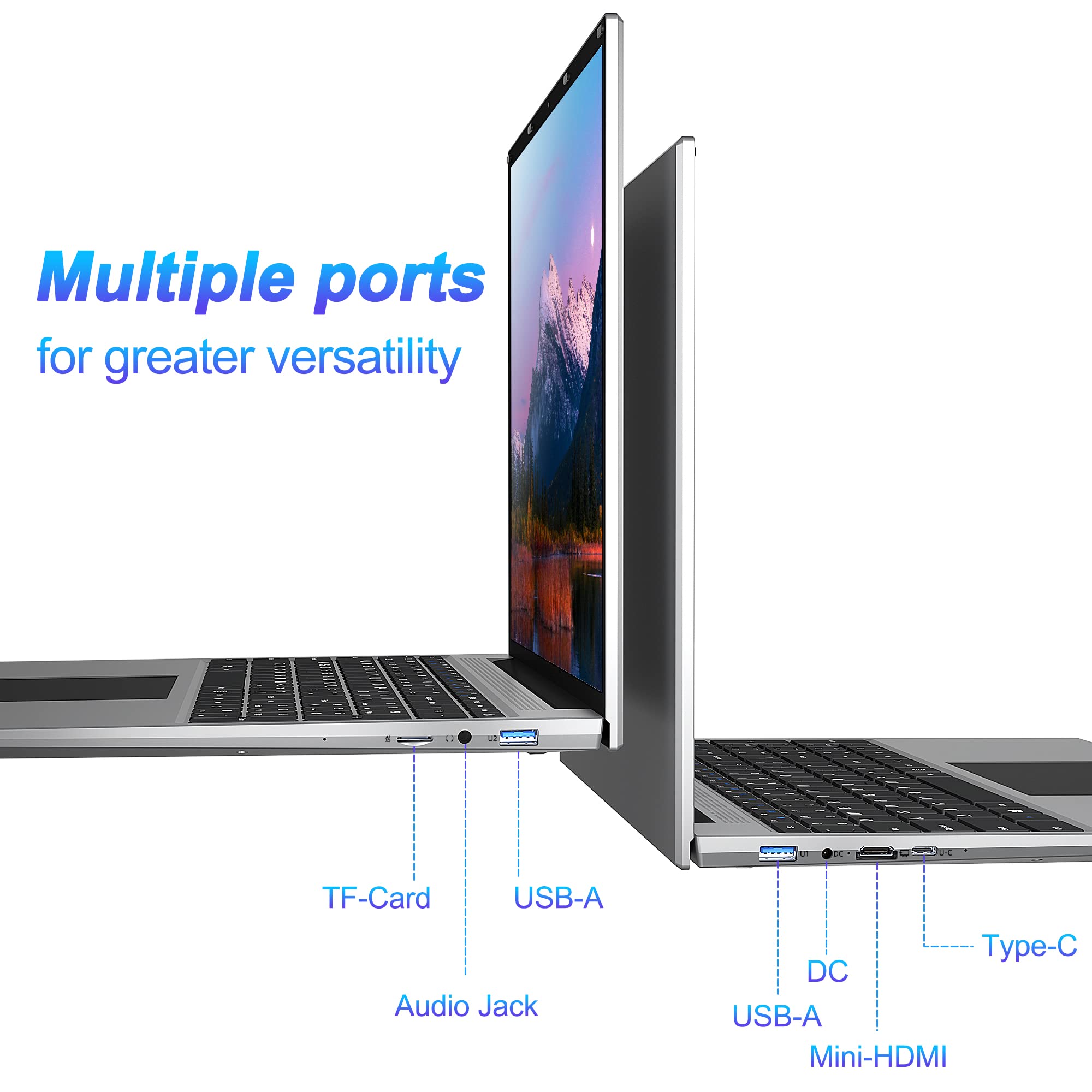 jumper 16 Inch Laptop, 16GB RAM 512GB SSD, Quad-Core Intel Celeron N5095, FHD IPS 1920x1200 Screen, Laptops Computer with Four Stereo Speakers, Cooling System, 38WH Battery, Numeric Keypad.
