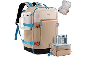 LOVEVOOK 40L Travel Backpack for Women & Men, Airline Approved Carry On Backpack with 3 Packing Cubes, TSA Personal Item Bag, Waterproof Weekender Overnight Backpack Fits 17" Laptop