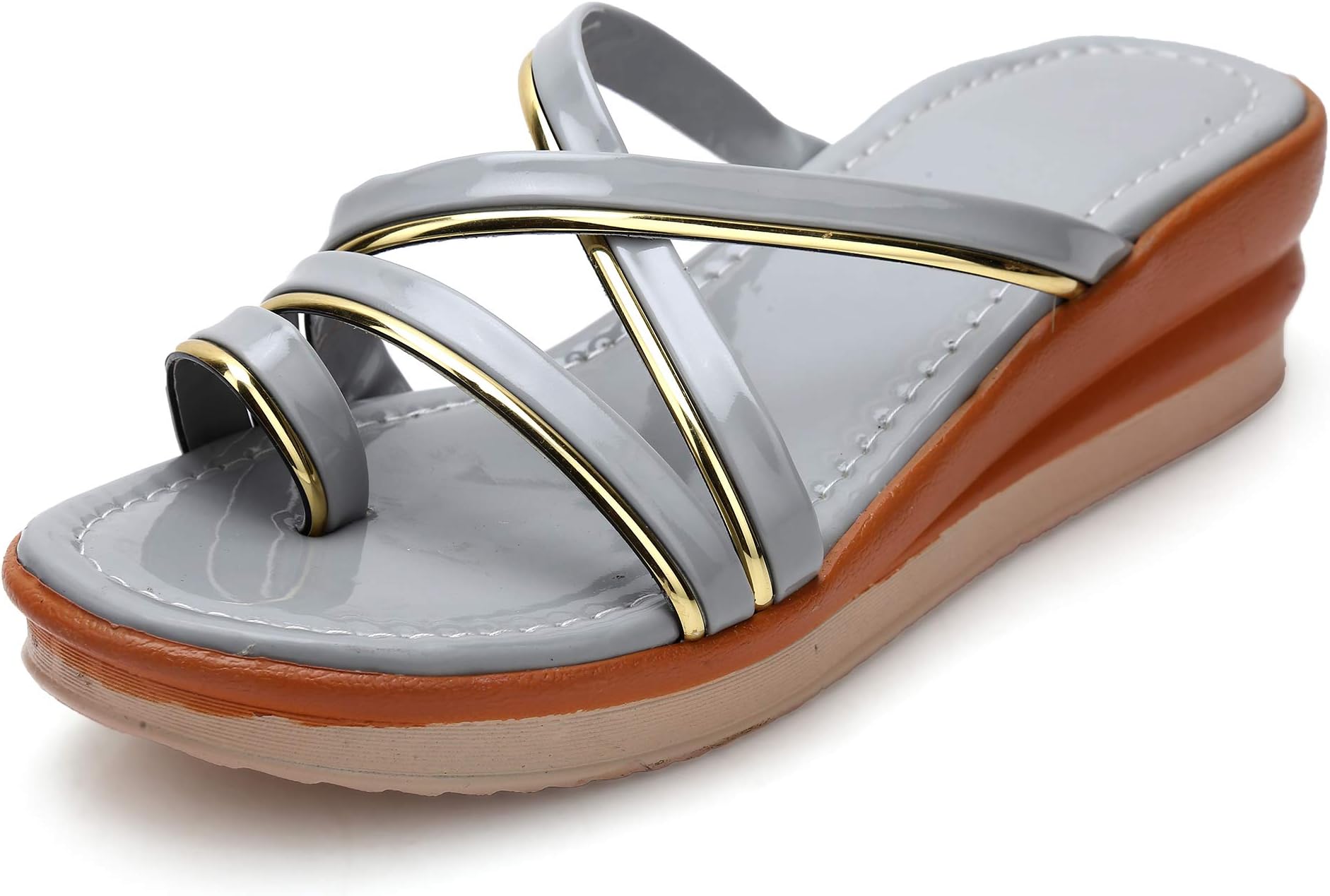 Midsole Women's Slip-on Toe Strap Platform Casual Sandals - FT6042C