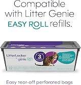 Litter Genie Easy Roll LitterLocker Bin with Tear-Off Bags, Large Opening view 9