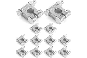 ZUQIAN 6 Pair Military Spec Battery Terminal, Heavy Duty Battery Terminal Top Post Battery Terminal Negative and Positive Top