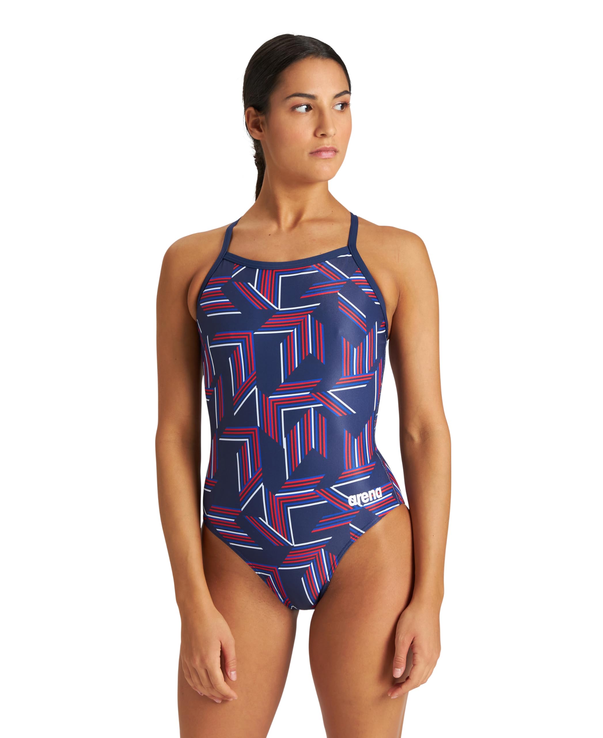 ARENA Puzzled Light Drop Back Women's One Piece