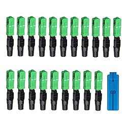 FYBOPTWU - 20 pcs SC-APC Fiber Optic Quick Assembly