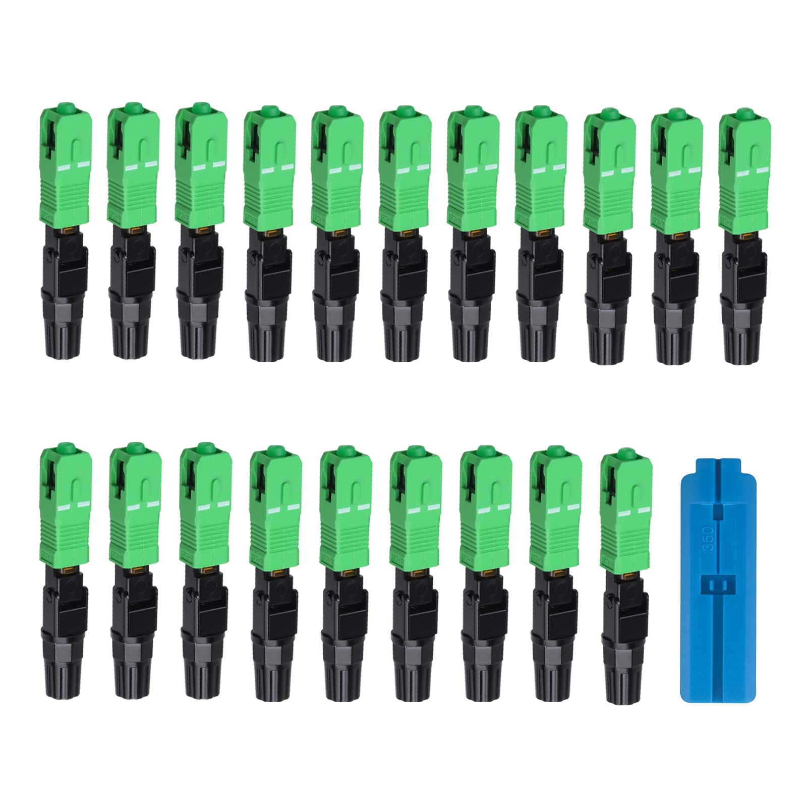 FYBOPTWU - 20 pcs SC-APC Fiber Optic Quick Assembly