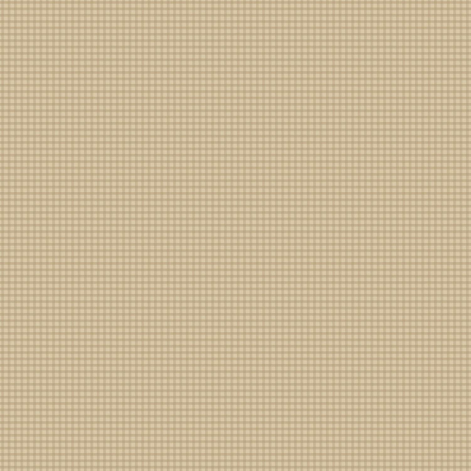 Galerie G67876 Miniatures 2 Mini Gingham Design Wallpaper, Dark/Light Beige, 10m x 53cm