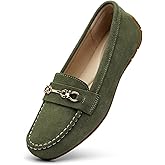 KORDAL Women's Comfortable & Lightweight Suede Leather Loafers Slip-Ons Driving Mocs Walking Shoes Cute Business Casual Dress Shoes Work Flats for Women