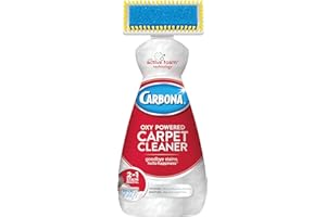 Carbona Carpet Cleaner with Brush | Oxy-Powered Foam for Spot Stain Removal | 13.5 Fl Oz