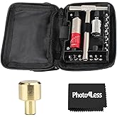 Fix It Sticks All-in-One Torque Driver Tool Kit 15-65 Inch-Lbs Bundle | With T-Way Wrench Bits Socket Adapters Brass Hammer Head Tightening +/- 10% Accurate