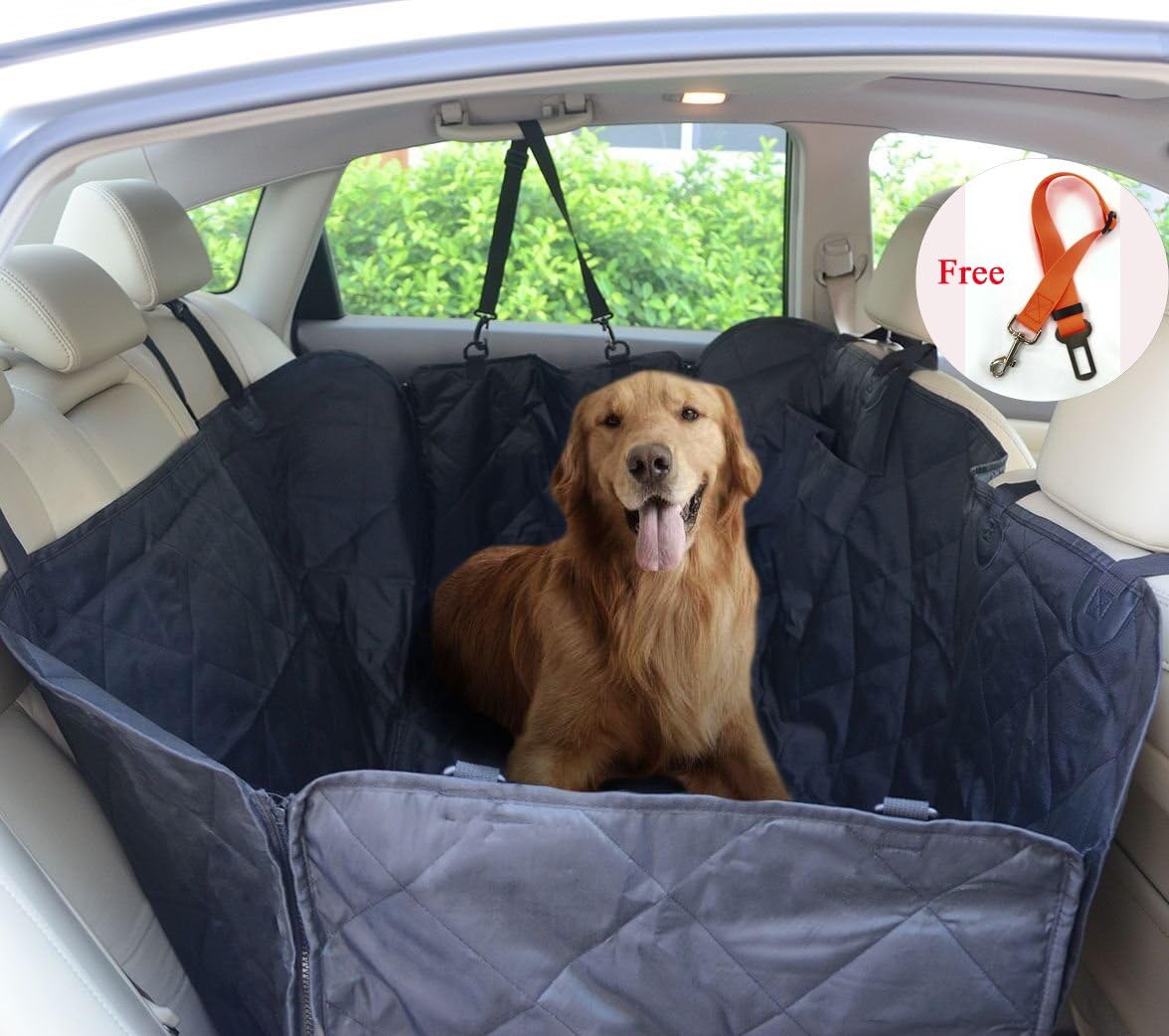 FLR Pet Seat Cover for Large Dogs Breeds Waterproof Washable Nonslip Scratch Proof Rear Back Car