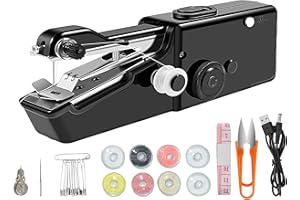 Handheld Sewing Machine Electric Sewing Mini Portable Sewing Machine Suitable for Beginners Sewing Clothes Family Travel DIY 
