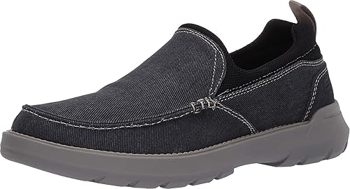 skechers men's slip on canvas shoes