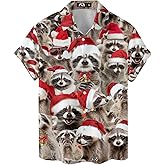 Funny Hawaiian Shirts for Men Palm Beach Shirts Tropical Vacation Shirts O3