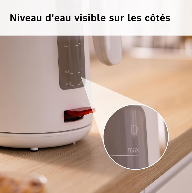 Bosch TWK2M161 MyMoment - Bouilloire électrique, Triple sécurité