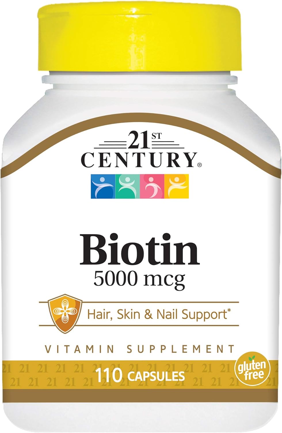 21st Century Biotin 5000 mcg Capsules, 110 Count