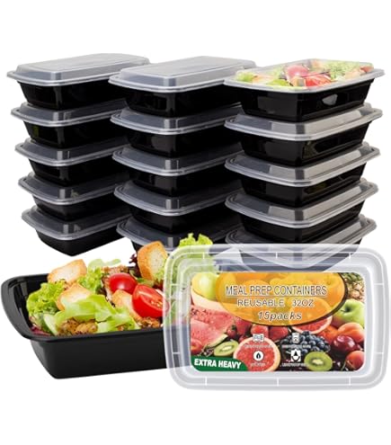 Mini Boîtes Plastique Lot 10 Mini Boîtes Alimentaires 60ml - Hermétiques, Micro-ondes Et Congélation - 5 Couleurs Mini Boîtes Conservation