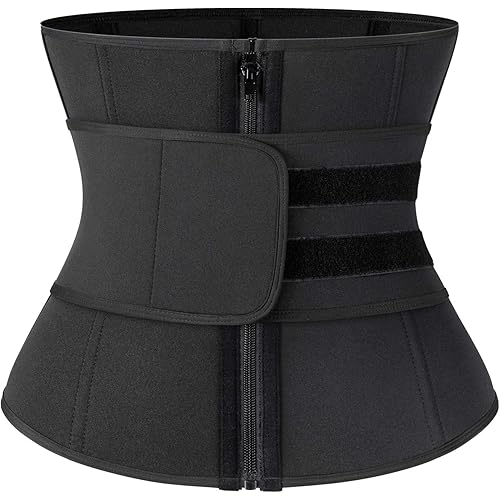 Neoprene Sauna Waist Trainer Corset Sweat Belt for Women Compression Trimmer Workout Fitness Back Support
