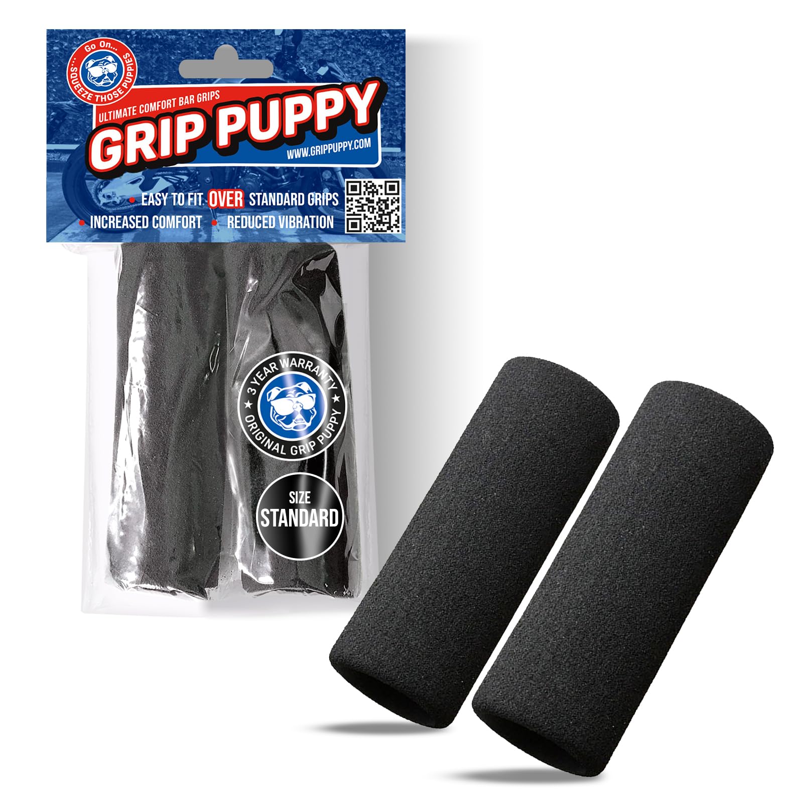 Grip Puppy Ultimate Comfort Grips for Motorcycles/Scooters etc