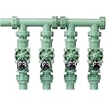 Orbit 4-Valve Heavy Duty Preassembled Sprinkler Manifold - 57257 | Easy Install, Smart Controller Compatible, Works with PVC