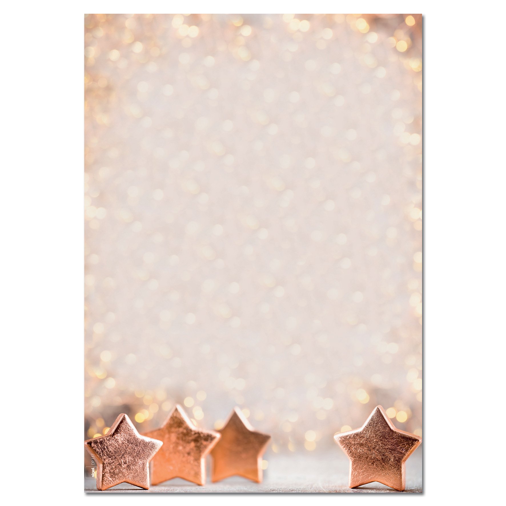 SIGEL DP137 Christmas writing paper "Copper Glance", A4, 90 gsm, 100 sheets