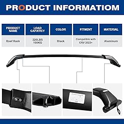 Wonderdriver Roof Rack Cross Bars 220lbs Fit for