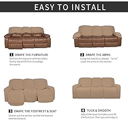 Easy-Going 8 Pieces Microfiber Stretch Sectional
