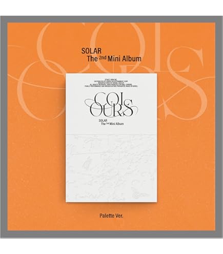SOLAR - MAMAMOO Solar COLOURS 2nd Mini Album Palette Version CD+1p
