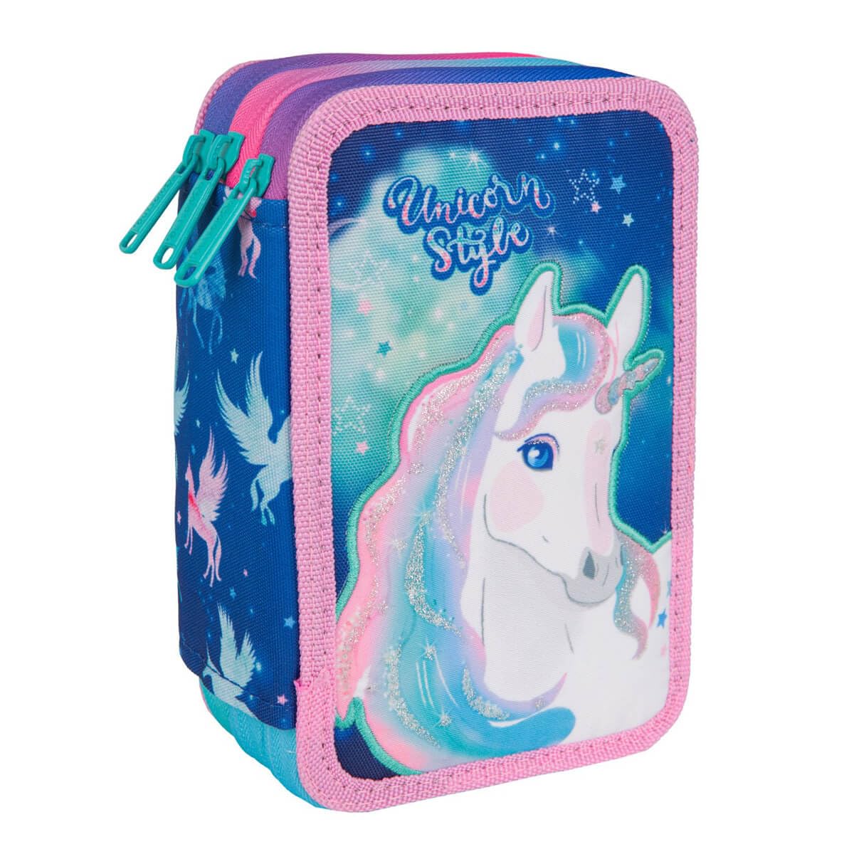 Colorino F067659 Jumper 3 Unicorn Pencil Case, Multicoloured