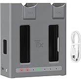 100W Dual Battery Charger with Storage Charge for DJI Mavic 4 Pro Drone,Two-Way Charging Hub,Fast Charge 2 Batteries Accessories