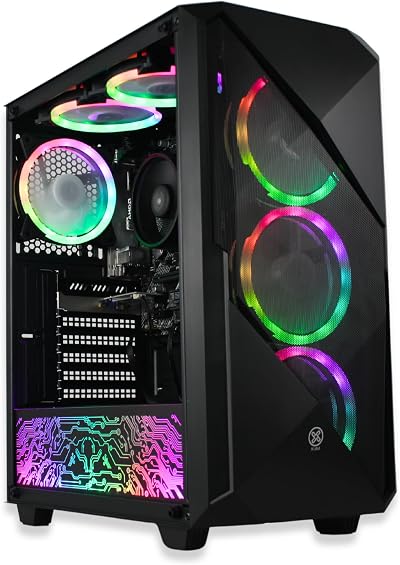 XUM Legend Gaming PC Ryzen 5 5600G 16GB 256GB NVMe 1TB HDD aRGB WiFi 5 Windows