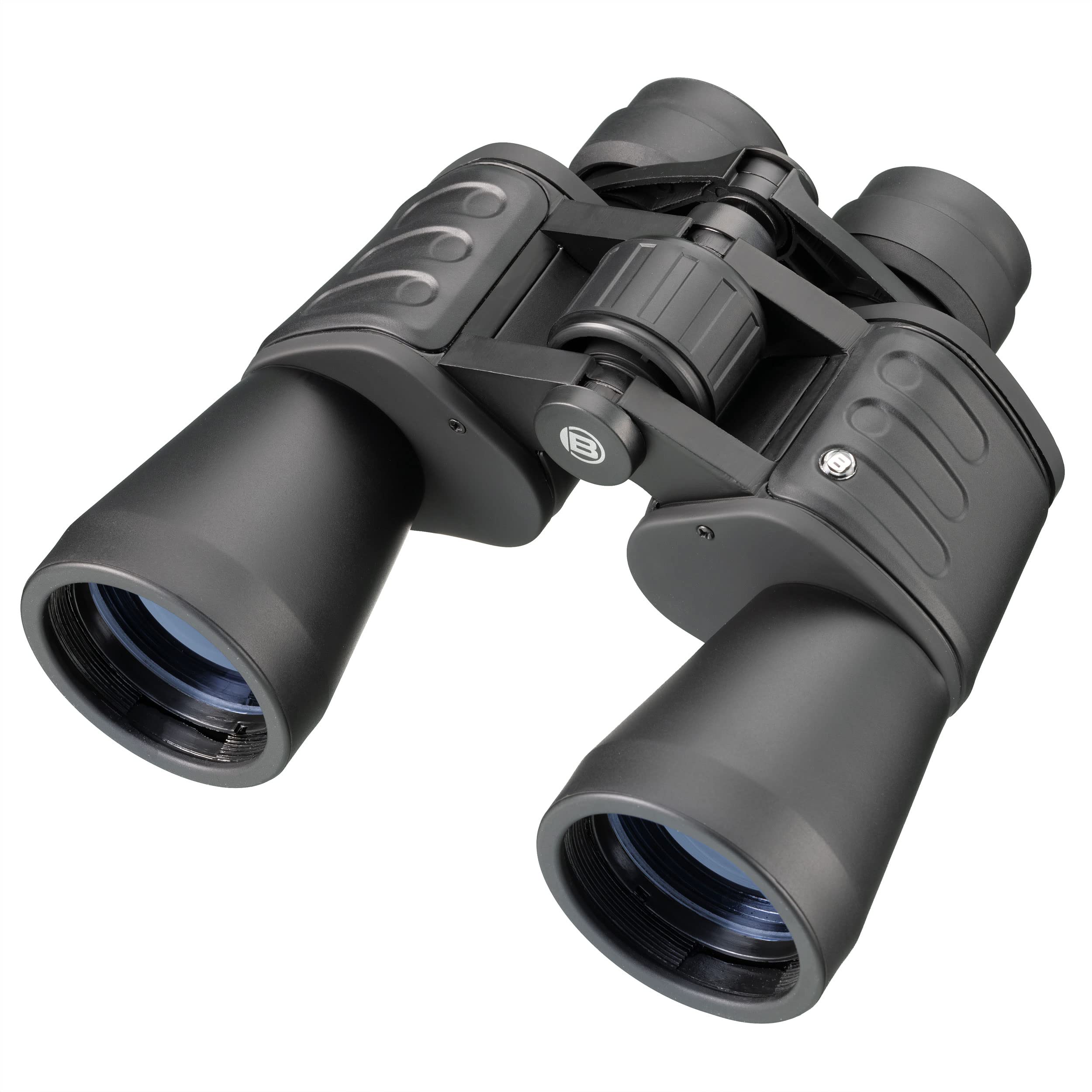 Bresser Hunter 20x50 binoculars with high magnification, fully coated optics and robust rubber-reinforced body including tripod connection thread, diopter adjustment, black