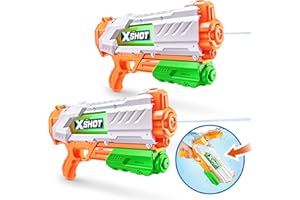 XSHOT Medium Water Blaster (2 Pack) - Fast-Fill Watergun, Fills in 1 Second!