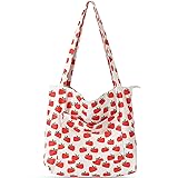 WantGor Women Corduroy Tote, Large Shoulder Hobo