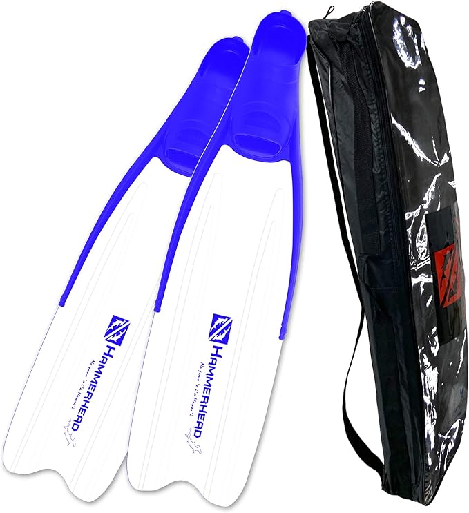 Hammerhead Spearguns Kaudal Freediving Fins Blue/White
