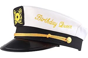 Brosash Birthday Captain Hat - Birthday Gift, Perfect as Party Favors, Costume Accessories