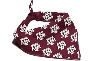 SHOPINSTAPETS Texas A&M Aggies Officially Licensed Bandana for Dogs and Cats | Fits Pets Great Gift Idea | Easy-to-Tie (Small, 13")