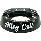 Alley Cats Bowling Ball Cup Stand | Ball Bearing Holder | Bowling Accessories Cleaner | Spinning Compatible with Brunswick Storm Hammer etc | Ring Cleaning Display Rack | Bowling Ball Spinner Stand