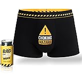 POPCRAZE Novelty Men's Boxer Briefs with Choking, The Guy The Legend Design. Cotton Blend, Funny Underwear Gag Gifts for Men