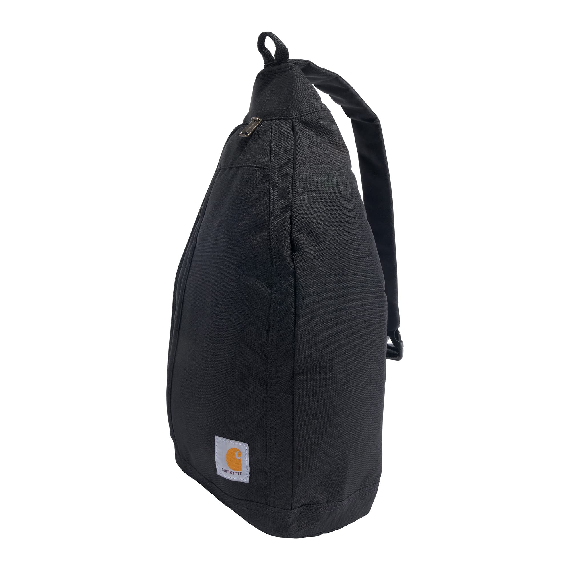 Carhartt Sling Bag, Sling Crossbody Backpack with Side Release Buckle & Tablet Sleeve, Black